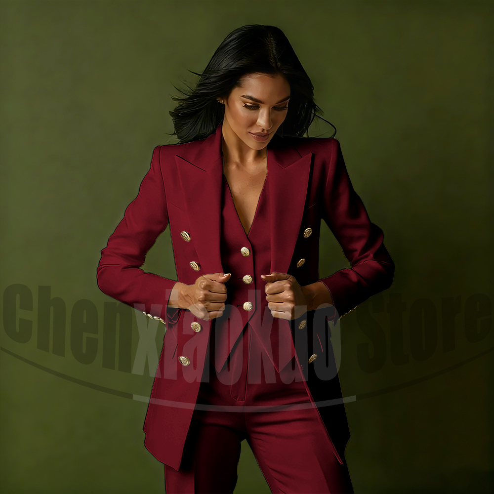 Women's Double Breasted Three  - Women Formal Wear Outfits reseña y precio