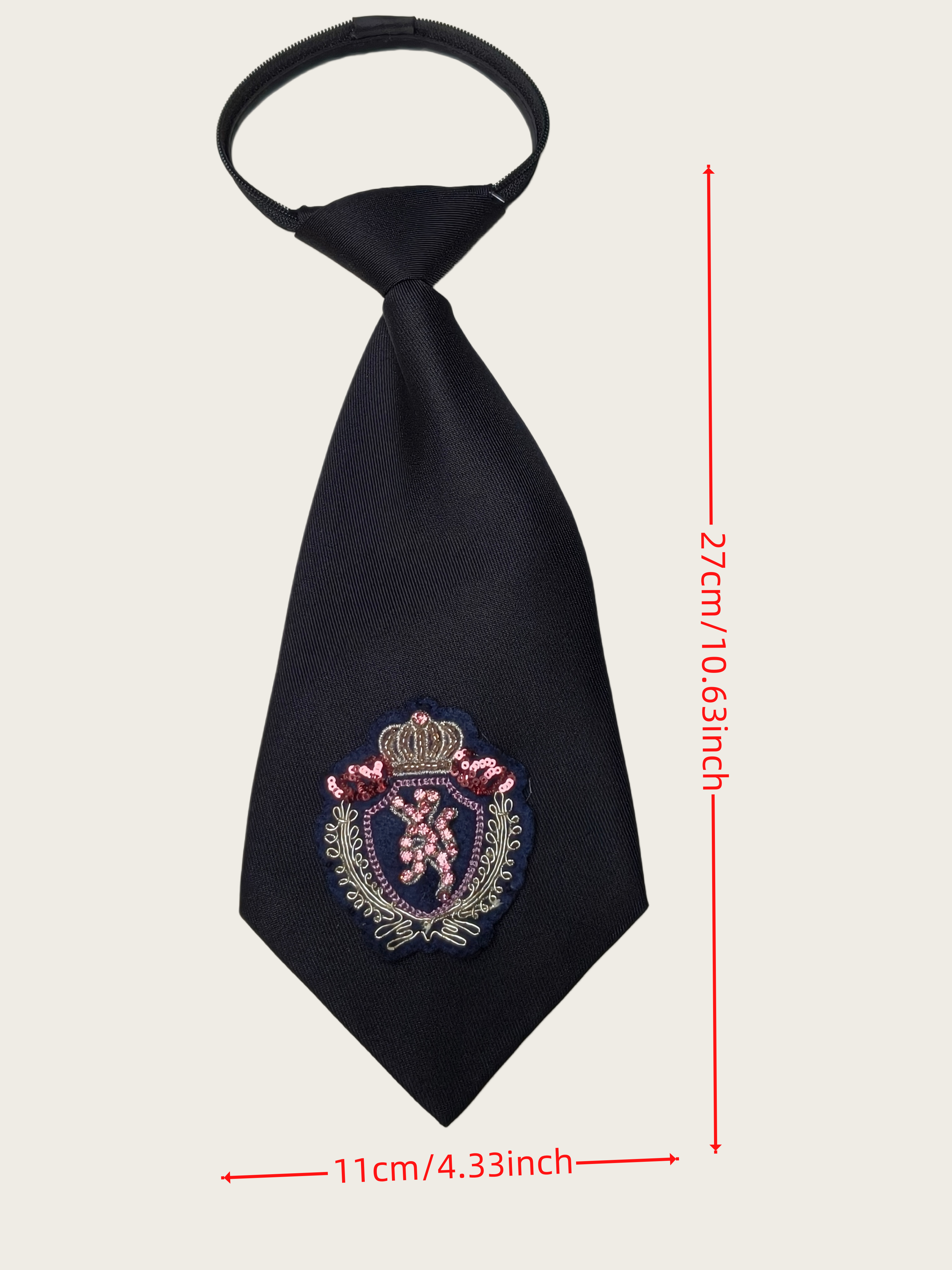 High-End Crown Badge Black Tie - High End Women'S Formal Wear reseña y precio