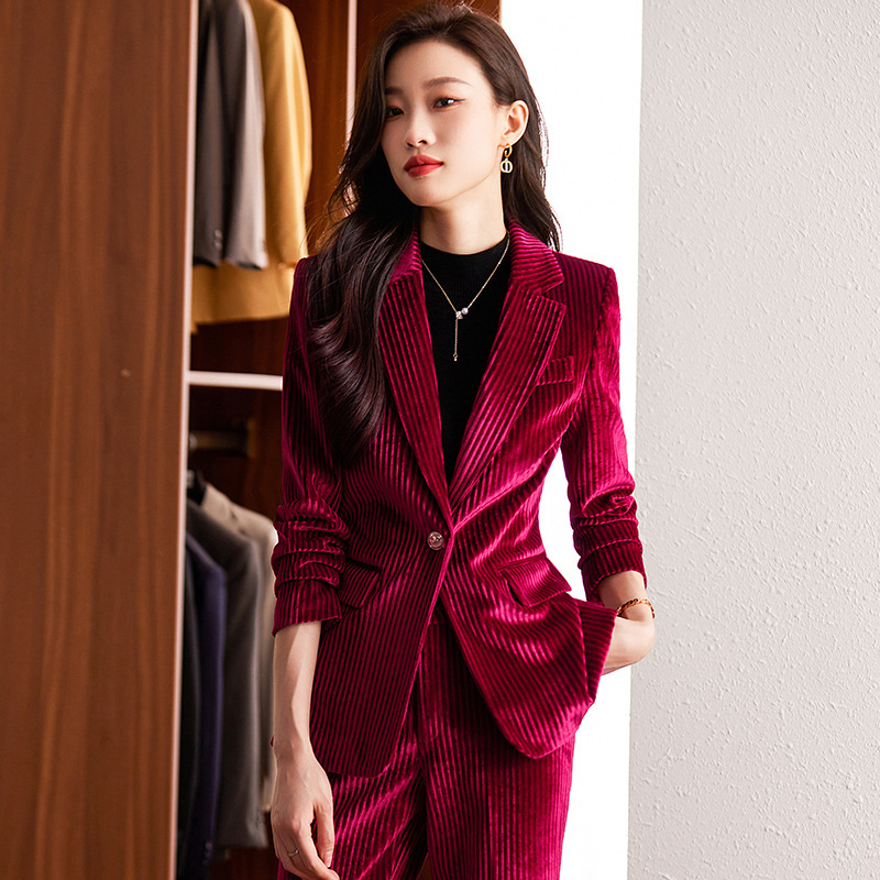 Women's velvet blazer for autu - High End Women'S Formal Wear reseña y precio