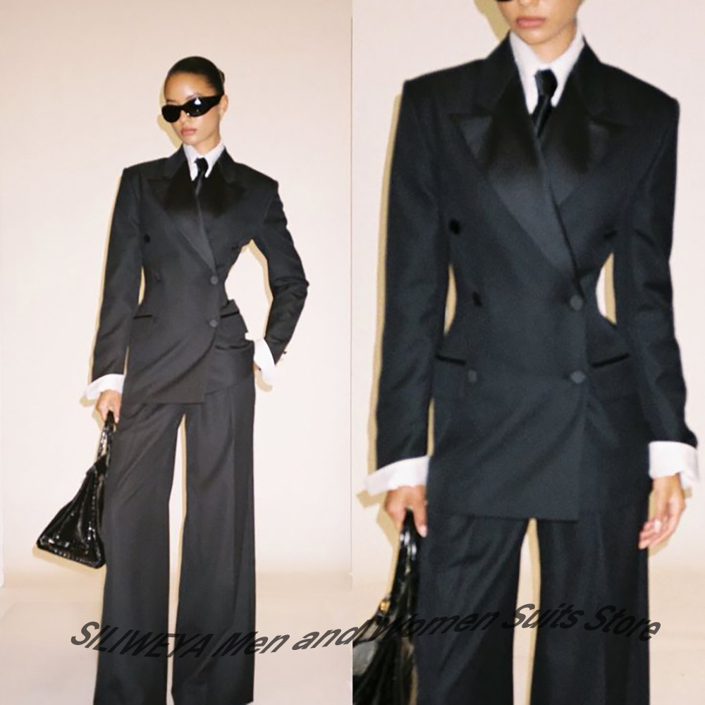 Professional Women's Black Dou - Women Formal Wear Outfits reseña y precio