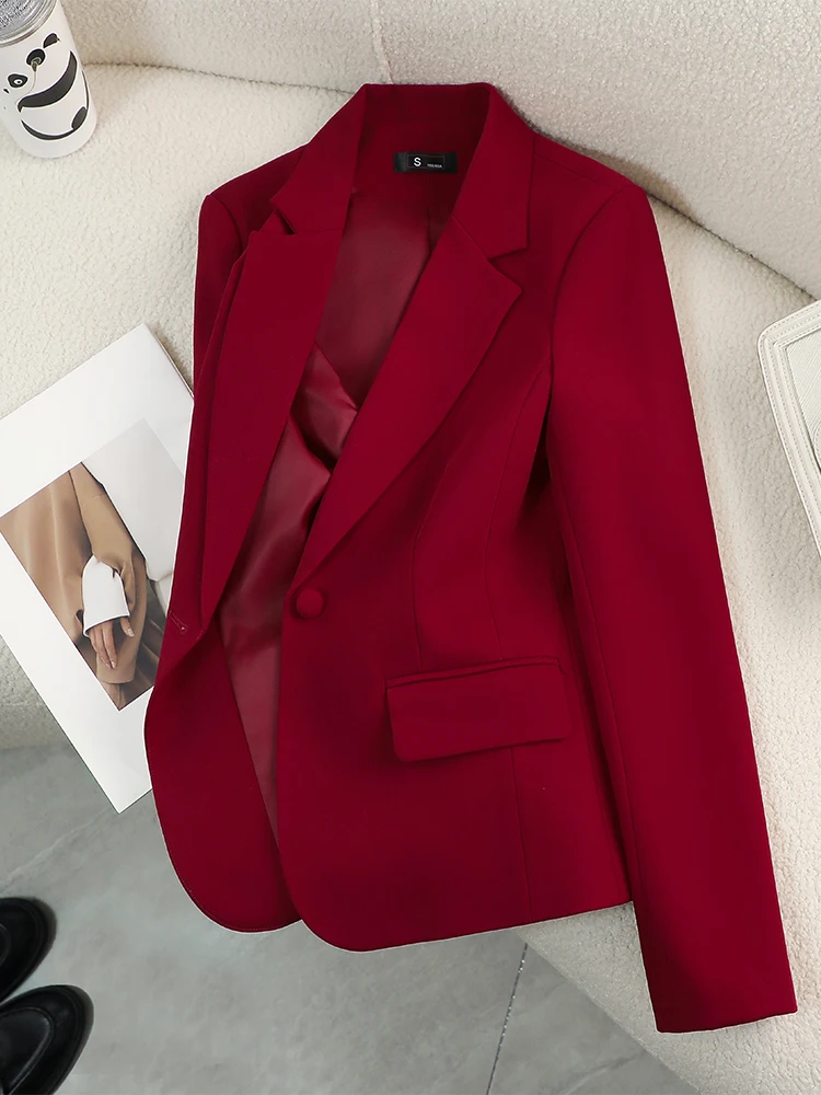Women Blazer Ladies Red Green  - Women Formal Wear Winter reseña y precio