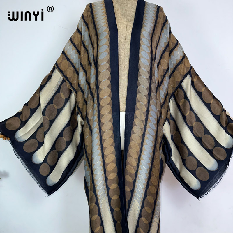 WINYI kimono summer geometric  - Young Women'S Formal Wear reseña y precio