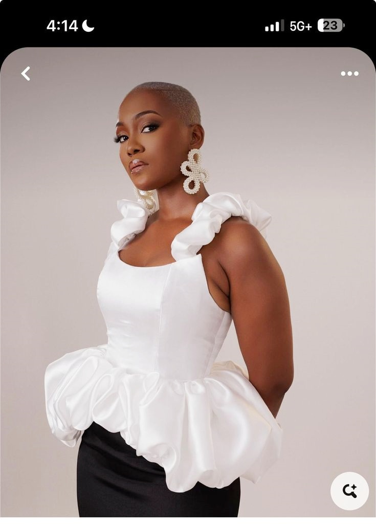 White Satin Women Top With Str - Women Formal Wear Tops reseña y precio