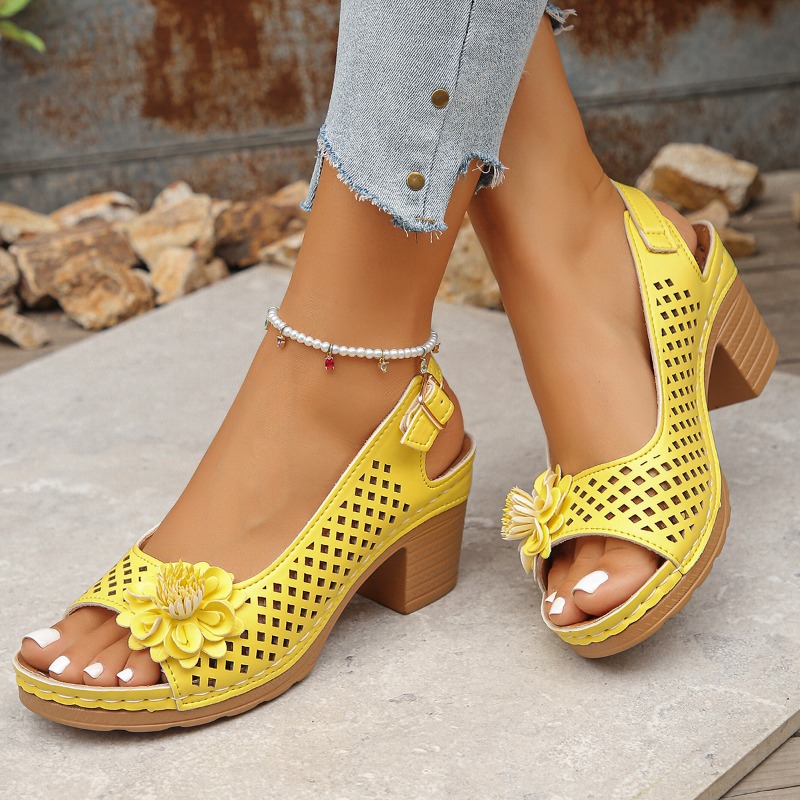 Block Heel Sandals Women's Fas - Pump Heel Block reseña y precio