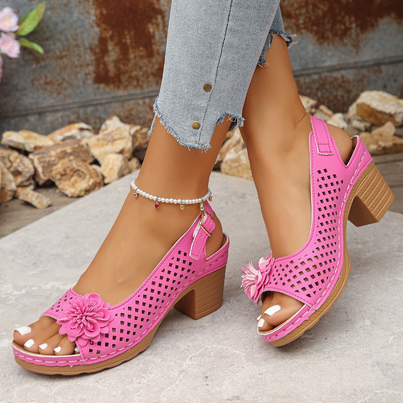 Block Heel Sandals Women's Fas - Pump Heel Block reseña y precio