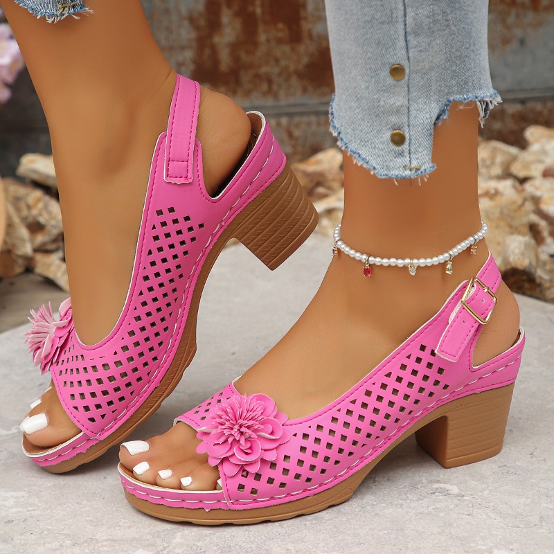 Block Heel Sandals Women's Fas - Pump Heel Block reseña y precio