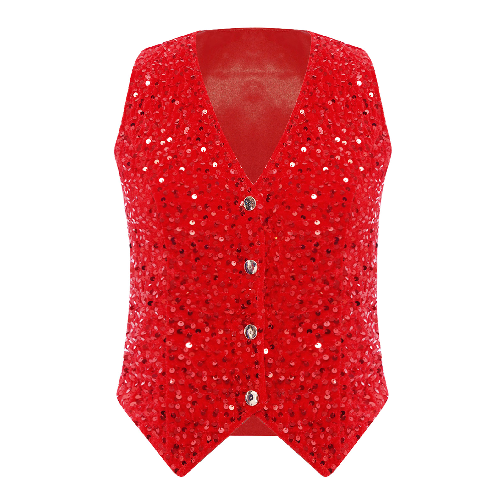 Women Shiny Sequins Vest Chris - Women Formal Wear Outfits reseña y precio