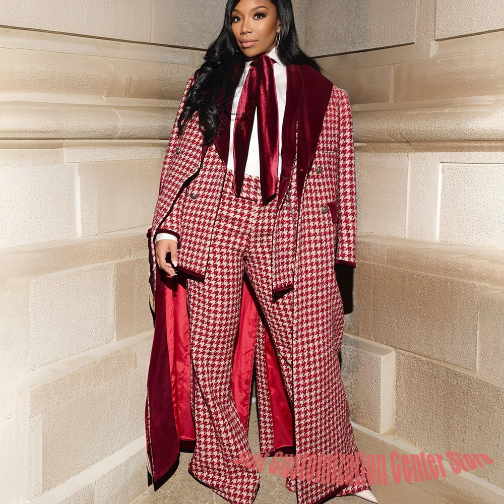 Luxury Houndstooth Women's Jac - Women Formal Wear Trousers reseña y precio