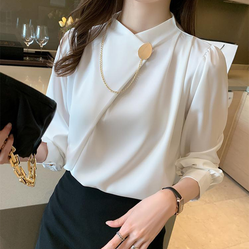 Solid Color Elegant Long Sleev - Women Formal Wear Winter reseña y precio