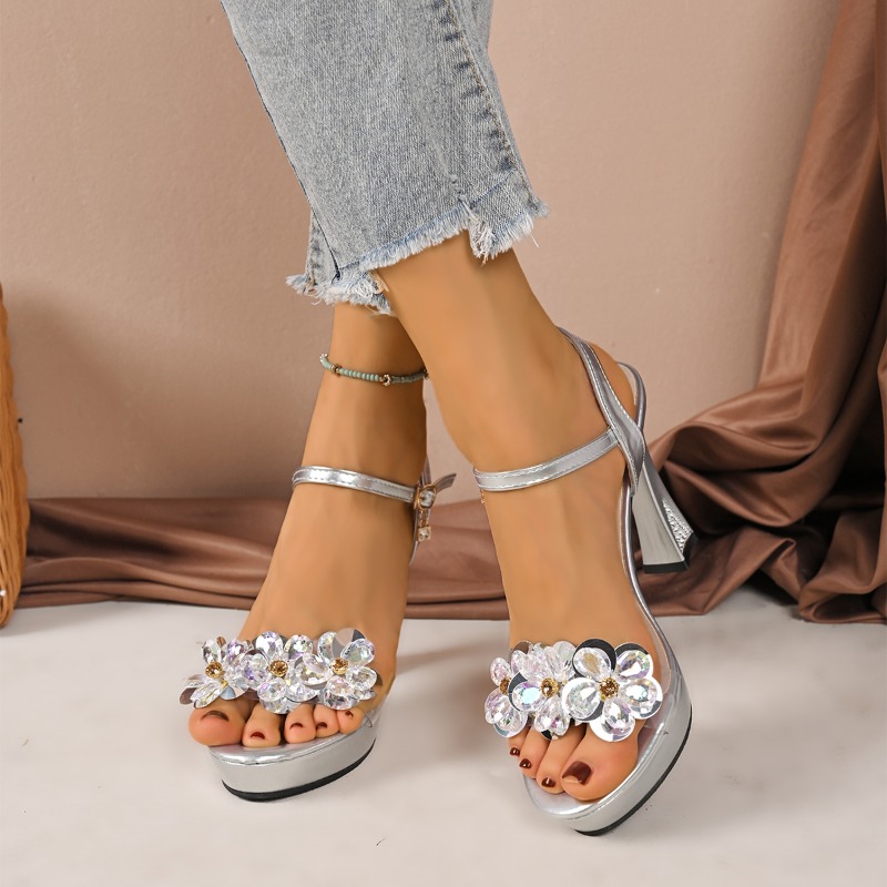 Sandals Fish Mouth One Word Bu - Pump Heel Block reseña y precio