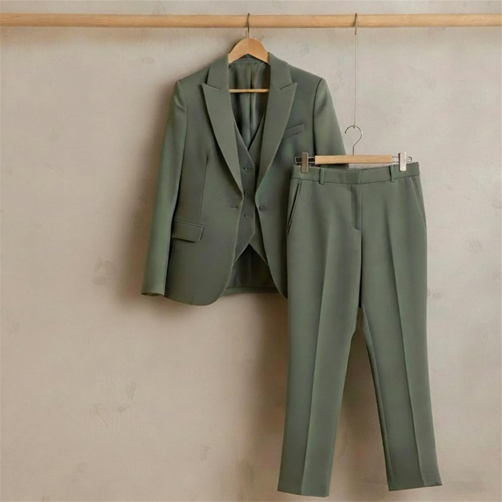 New Sage Green Women's Suit 3  - Women Formal Wear Trousers reseña y precio