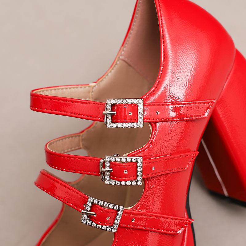 SIMLOVEYO Brand Women Pump Rou - Pump Heel Block reseña y precio