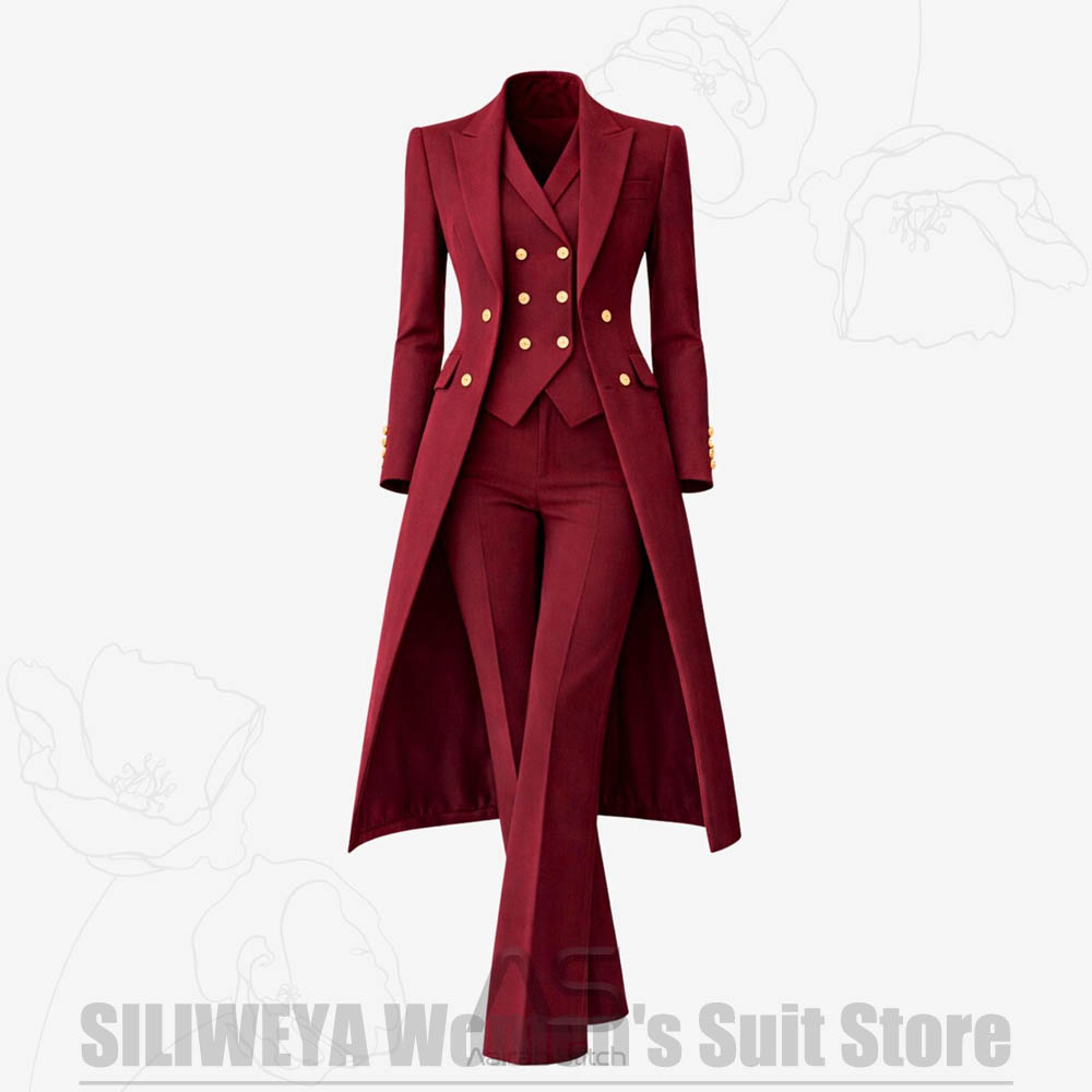 Women's Suit 3 Piece Double Br - Women Formal Wear Outfits reseña y precio