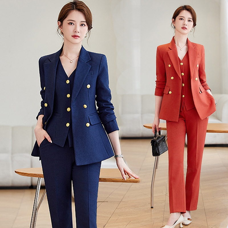 Navy Blue Suit Set for Women,  - High End Women'S Formal Wear reseña y precio