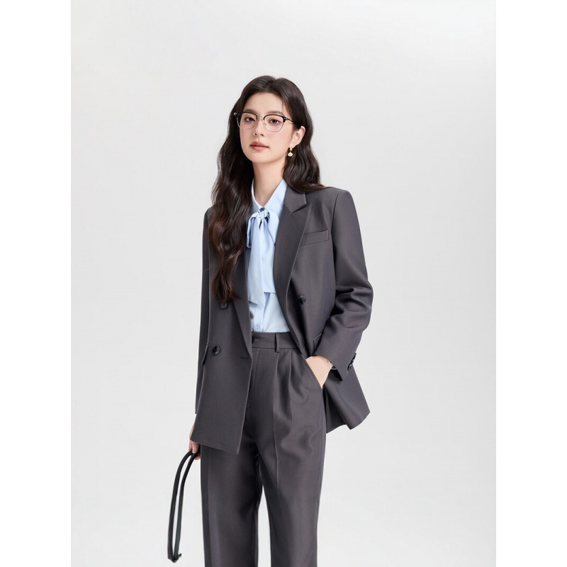 Navy blue double-breasted wome - High End Women'S Formal Wear reseña y precio