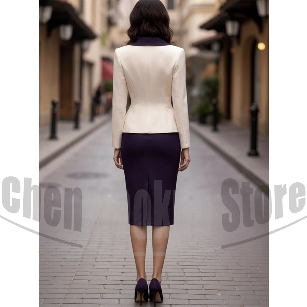 Fashion Women's Suit Set Notch - Women Formal Wear Trousers reseña y precio