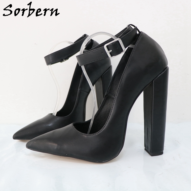 Sorbern Large Size Eu47 Women  - Pump Heel Block reseña y precio