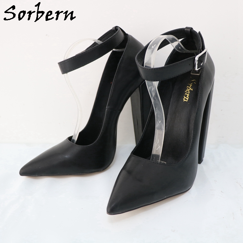 Sorbern Large Size Eu47 Women  - Pump Heel Block reseña y precio