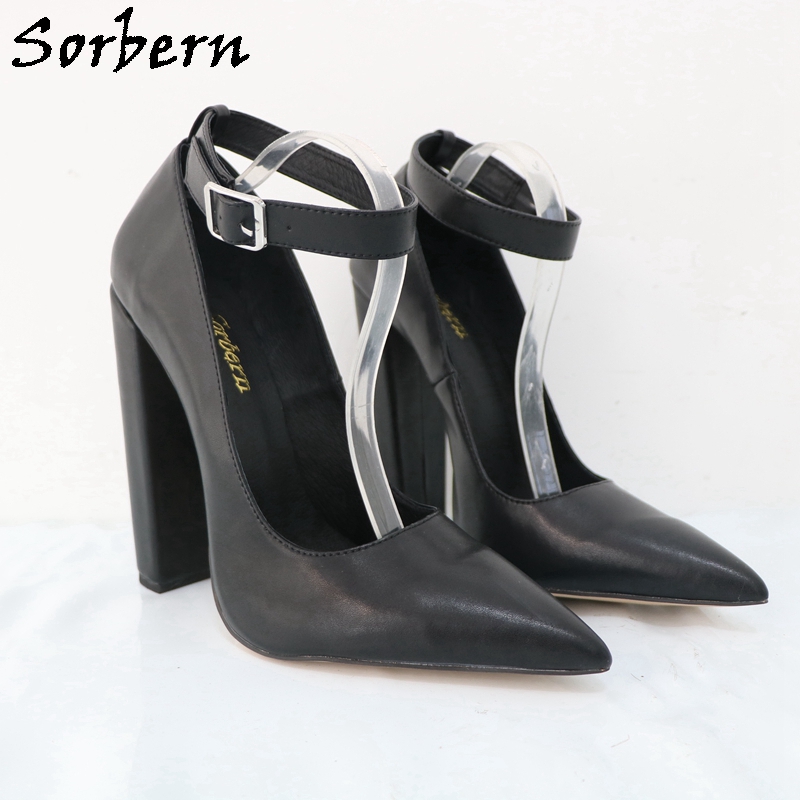 Sorbern Large Size Eu47 Women  - Pump Heel Block reseña y precio