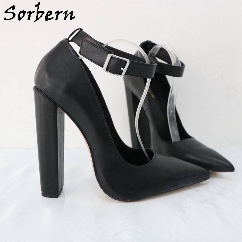 Sorbern Large Size Eu47 Women  - Pump Heel Block reseña y precio