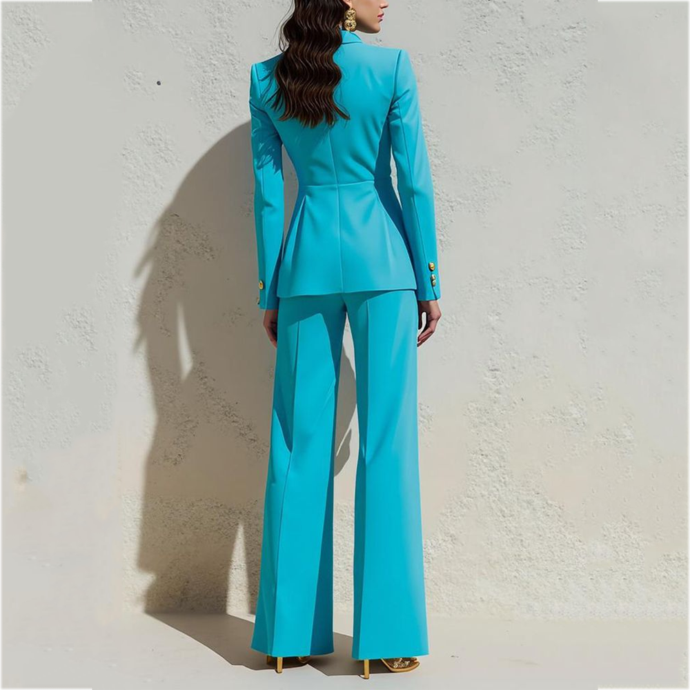 Business Suit For Women Solid  - Women Formal Wear Trousers reseña y precio