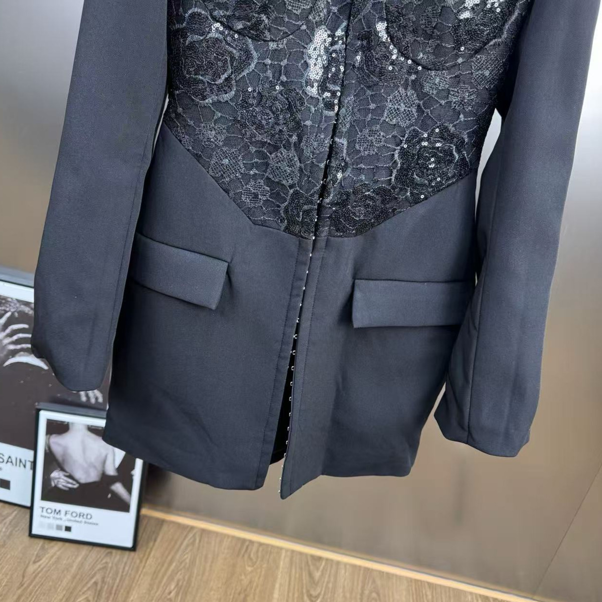 KT Elegant Lace Sequin Blazer  - Women Formal Wear Outfits reseña y precio