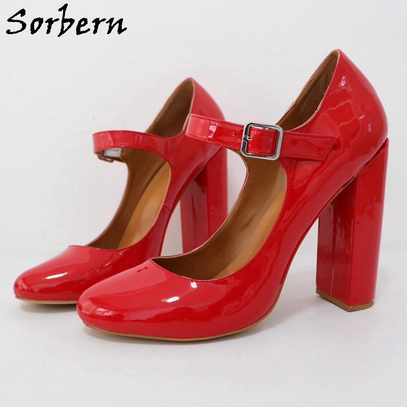 Sorbern 15cm Mary Janes Women  - Pump Heel Block reseña y precio