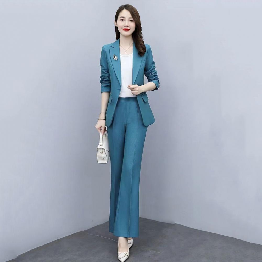 2 Pcs/Set Lady Formal Coat Pan - Women Formal Wear Trousers reseña y precio