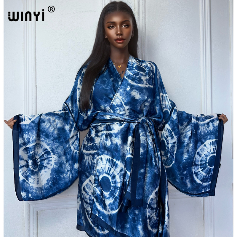 WINYI print kimono with belt a - Young Women'S Formal Wear reseña y precio