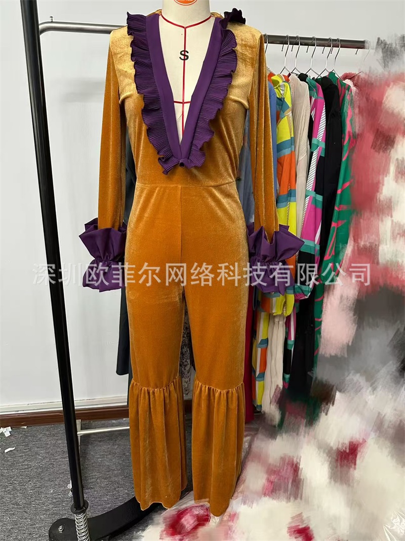 Yellow Purple Velvet Women Jum - Yellow Formal Wear Women reseña y precio