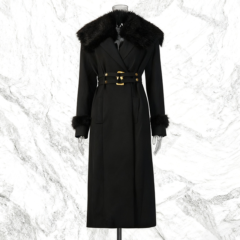Fur Women Coat Windbreaker Bel - Women Formal Wear Winter reseña y precio